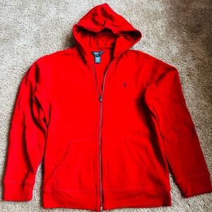 Polo Ralph Lauren Red Zip-Up Men's Sweater